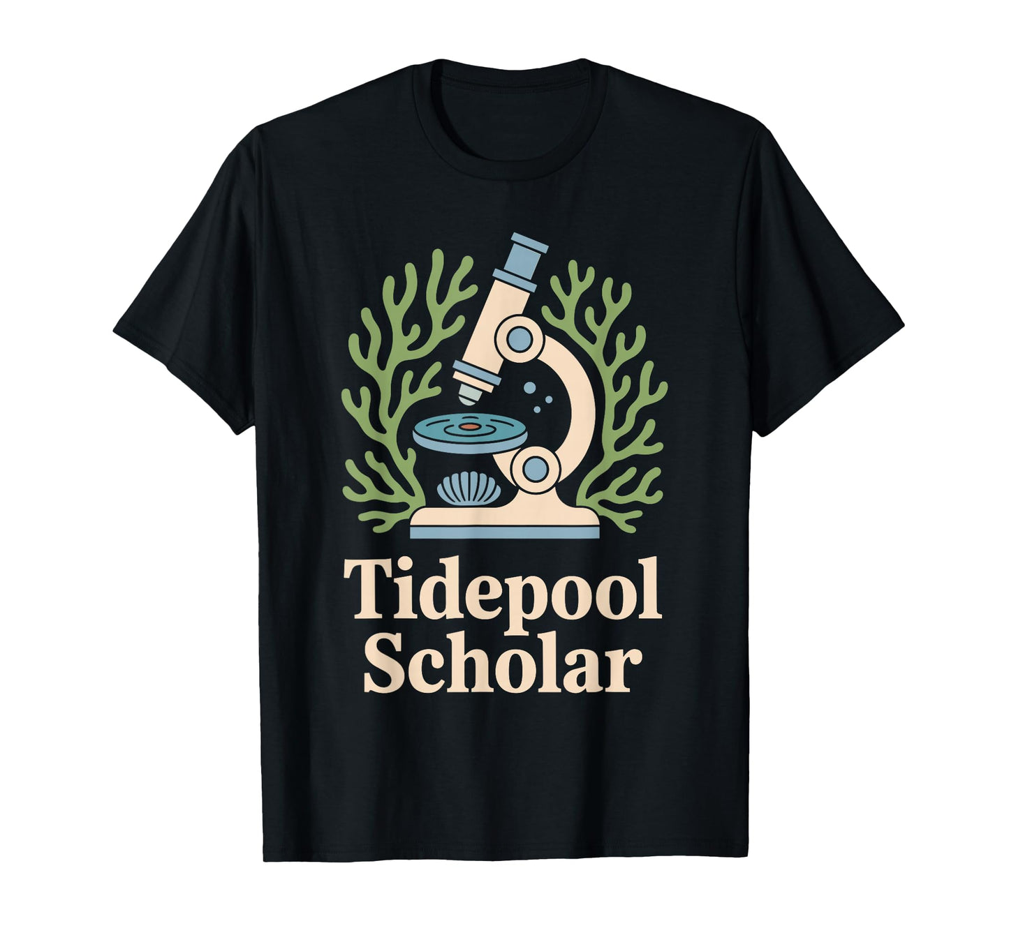 Ocean Academia Coastal Scholar Marine Science Nerd Vintage T-Shirt