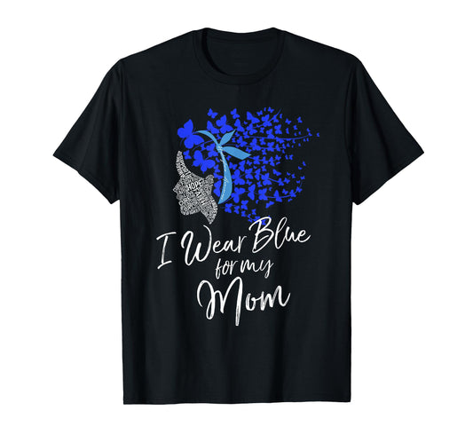 I Wear Blue For My Mom Shirt Histiocytosis Awareness Gift