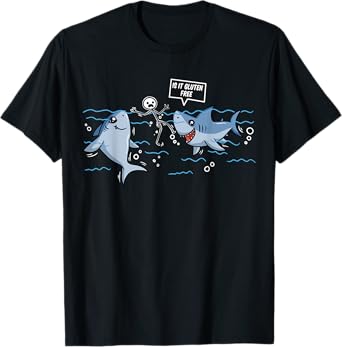 Gluten Free Shark Gift Celiac Disease T-Shirt