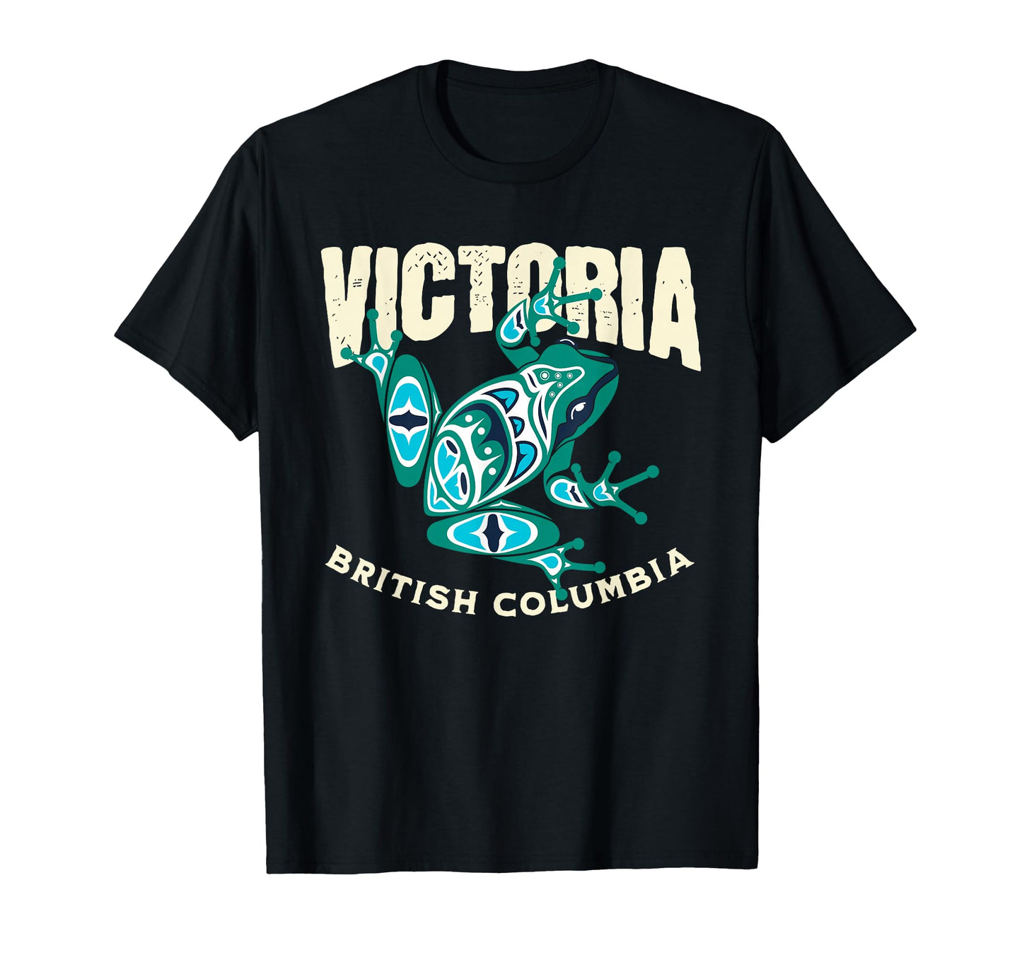 Victoria BC Frog Pacific Northwest Native T-Shirt
