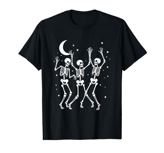 Dancing Skeleton Halloween Cowboy Skeleton Spooky Season T-Shirt