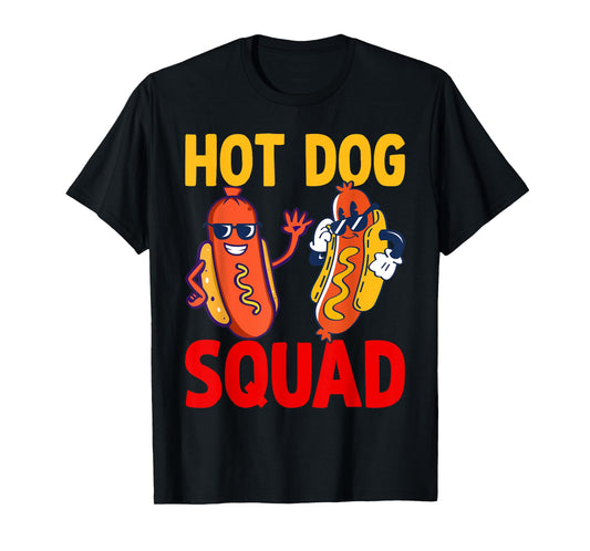 Funny Hot Dog Squad Hot Dog T-Shirt