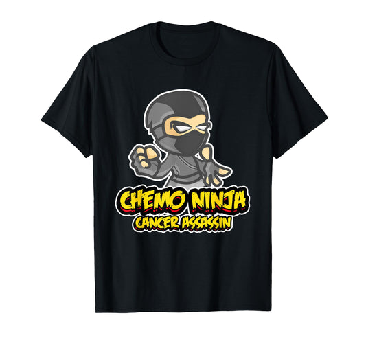 Pediatric Cancer Awareness Childhood Gifts Chemo Ninja T-Shirt