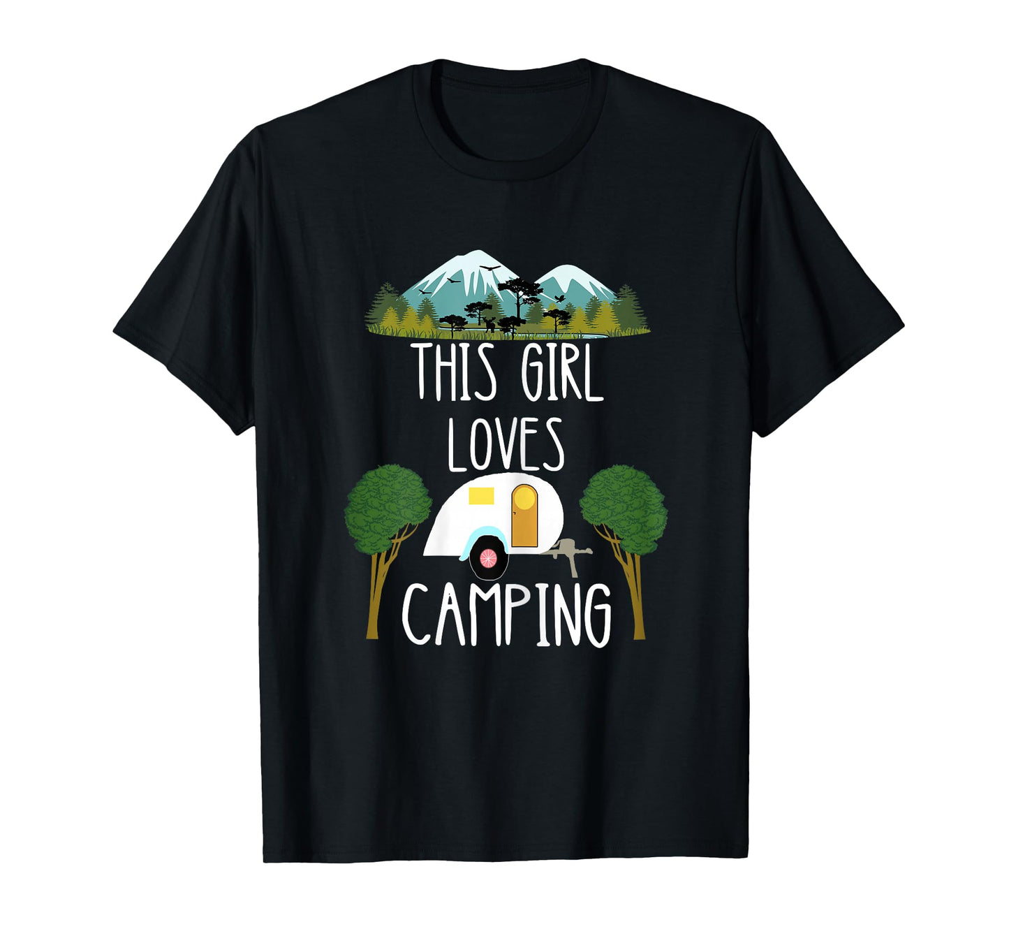 This Girl Loves Camping Caravan Camper Camping T-Shirt
