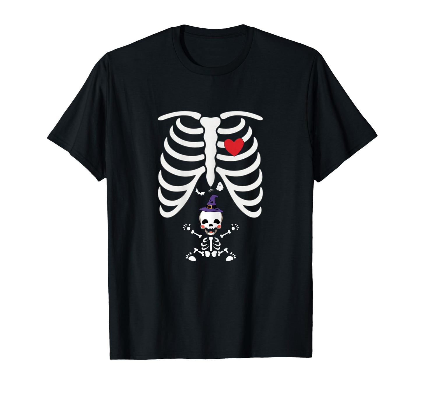 Skeleton Baby Funny Mom Cute Pregnancy Halloween T-Shirt