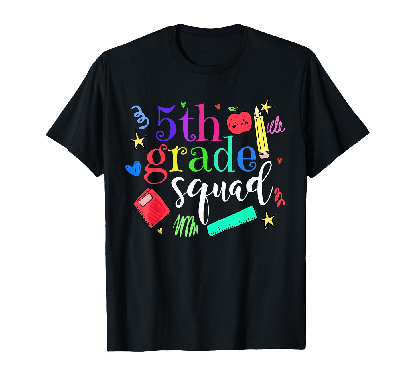 5th Grade Squad Back To School Team Fifth Grade Funny T-Shirt