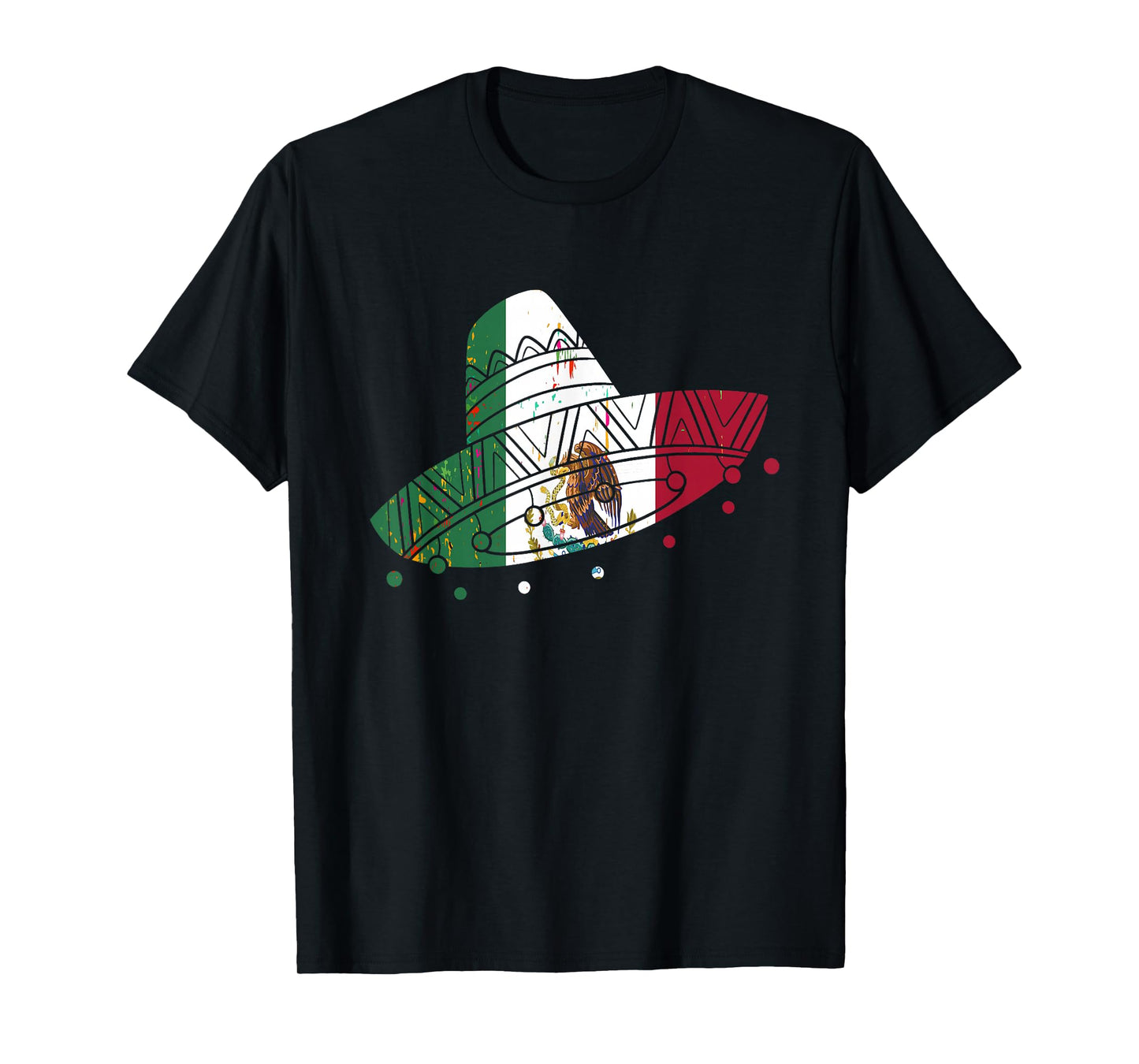 Mexico Vintage Mexican Flag Pride Hat Jersey T-Shirt