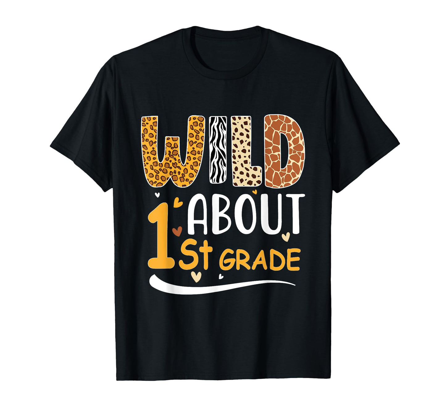 Wild about First 1St Grade Back To School Leopard T-Shirt