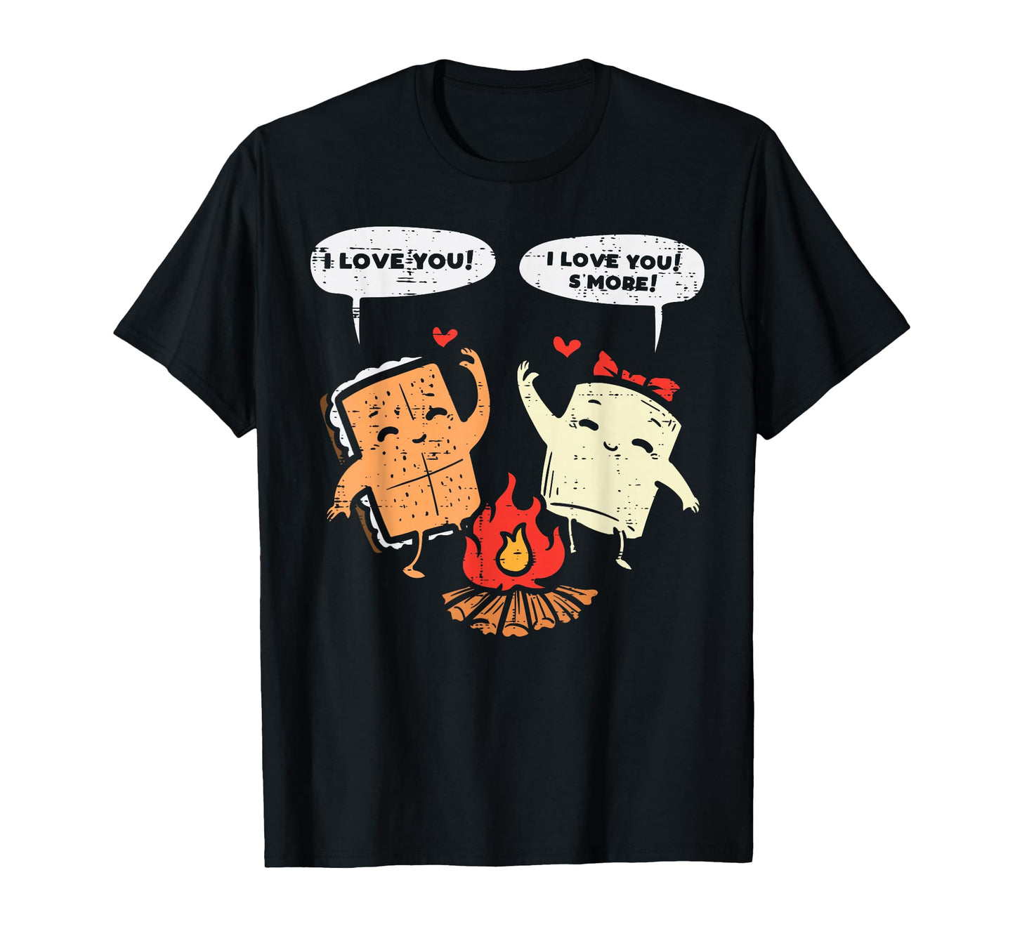 I Love You Smore Funny Camping Couple Camper Men Women Kids T-Shirt