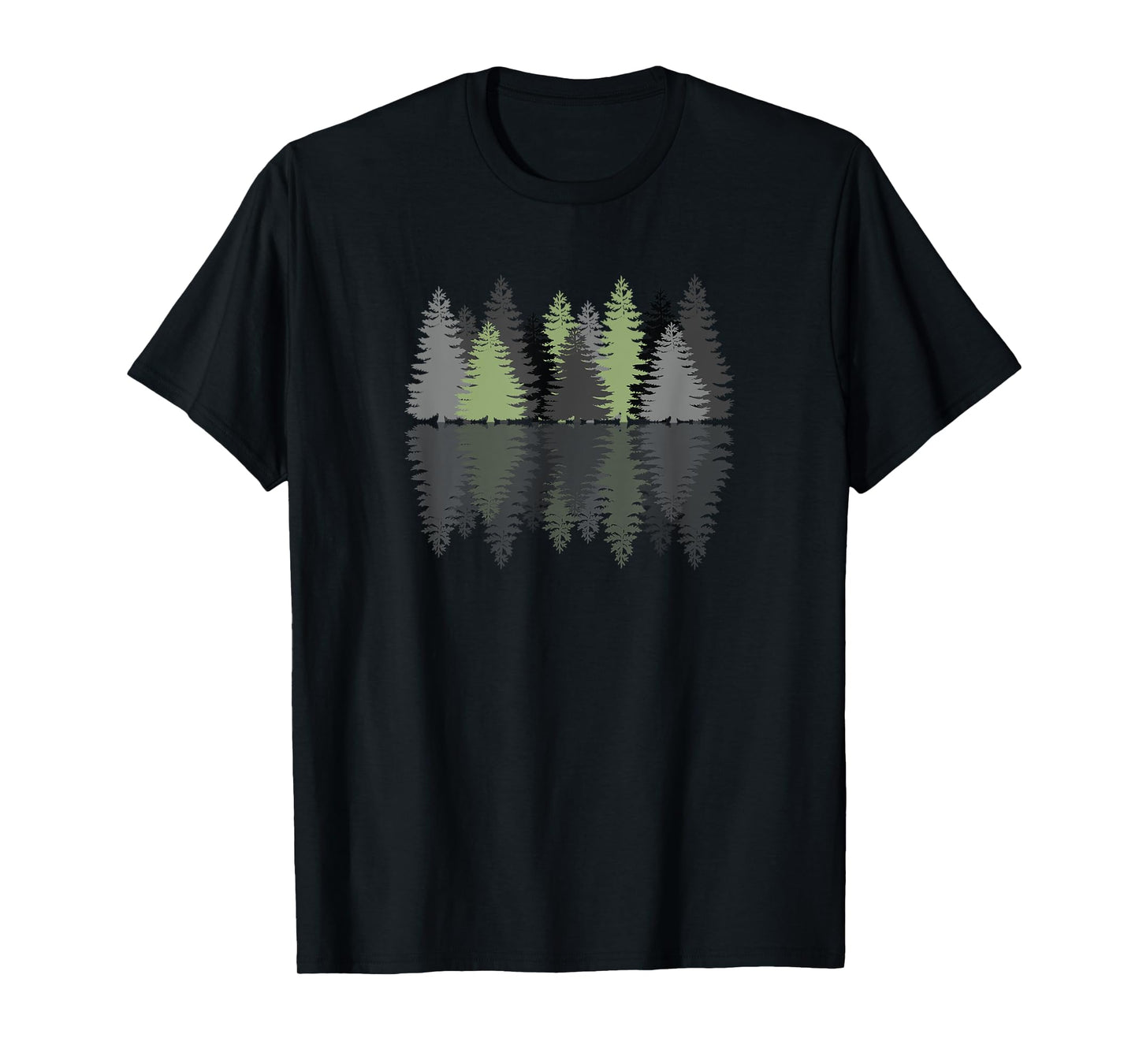 Forest Reflection Nature Trees Woods T-Shirt