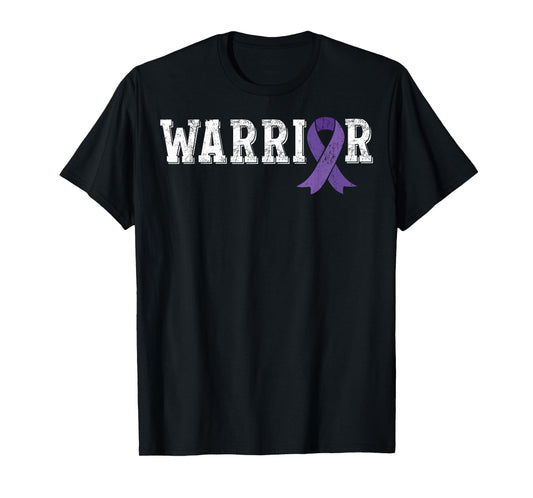 Testicular Cancer Awareness Products Purple Ribbon Gift T-Shirt