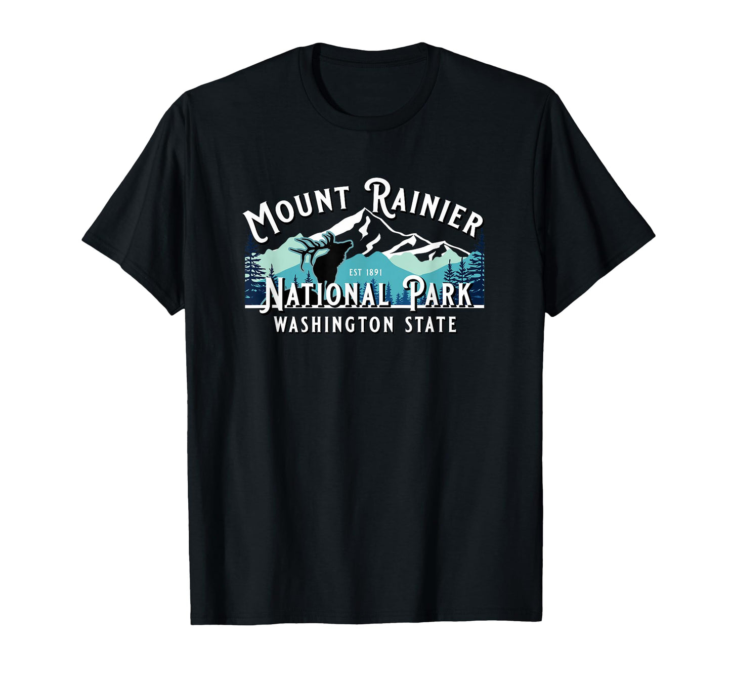 Vintage Mount Rainier National Park Washington Souvenir T-Shirt