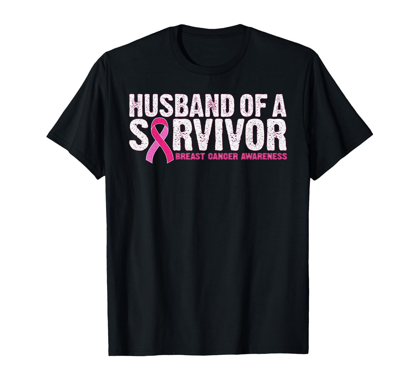 Husband Of A Survivor Wife Breast Cancer Awareness T-Shirt