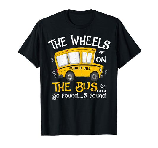 Back To School The Wheels On The Bus Toddler Kids T-Shirt