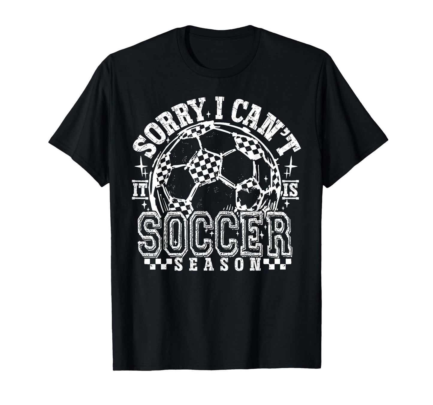 Sorry I Can't It's Soccer Season Retro Soccer Mom Game Day T-Shirt