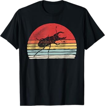Vintage Retro Stag Beetle T-Shirt
