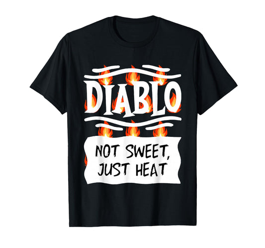 Cute Taco Sauce Halloween Costume Diablo Not Sweet Just Heat T-Shirt