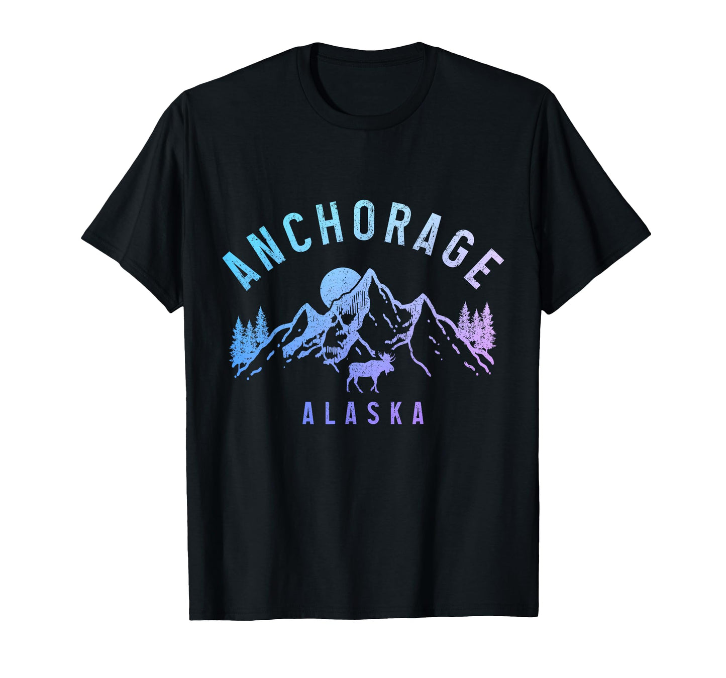 Anchorage Alaska Moose Mountains Nature Lover T-Shirt