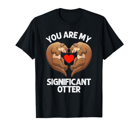 Cute Otter Design For Men Women Sea Otter Wildlife Animal T-Shirt