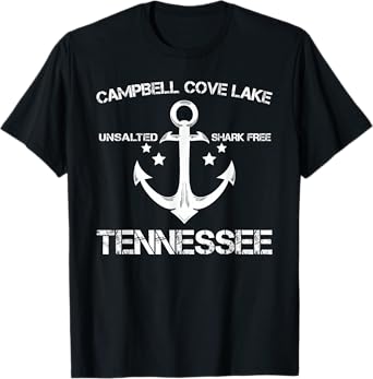 CAMPBELL COVE LAKE TENNESSEE Funny Fishing Camping Gift T-Shirt
