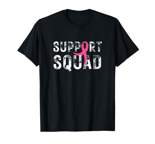 Breast Cancer Warrior Support Squad Breast Cancer Awareness T-Shirt