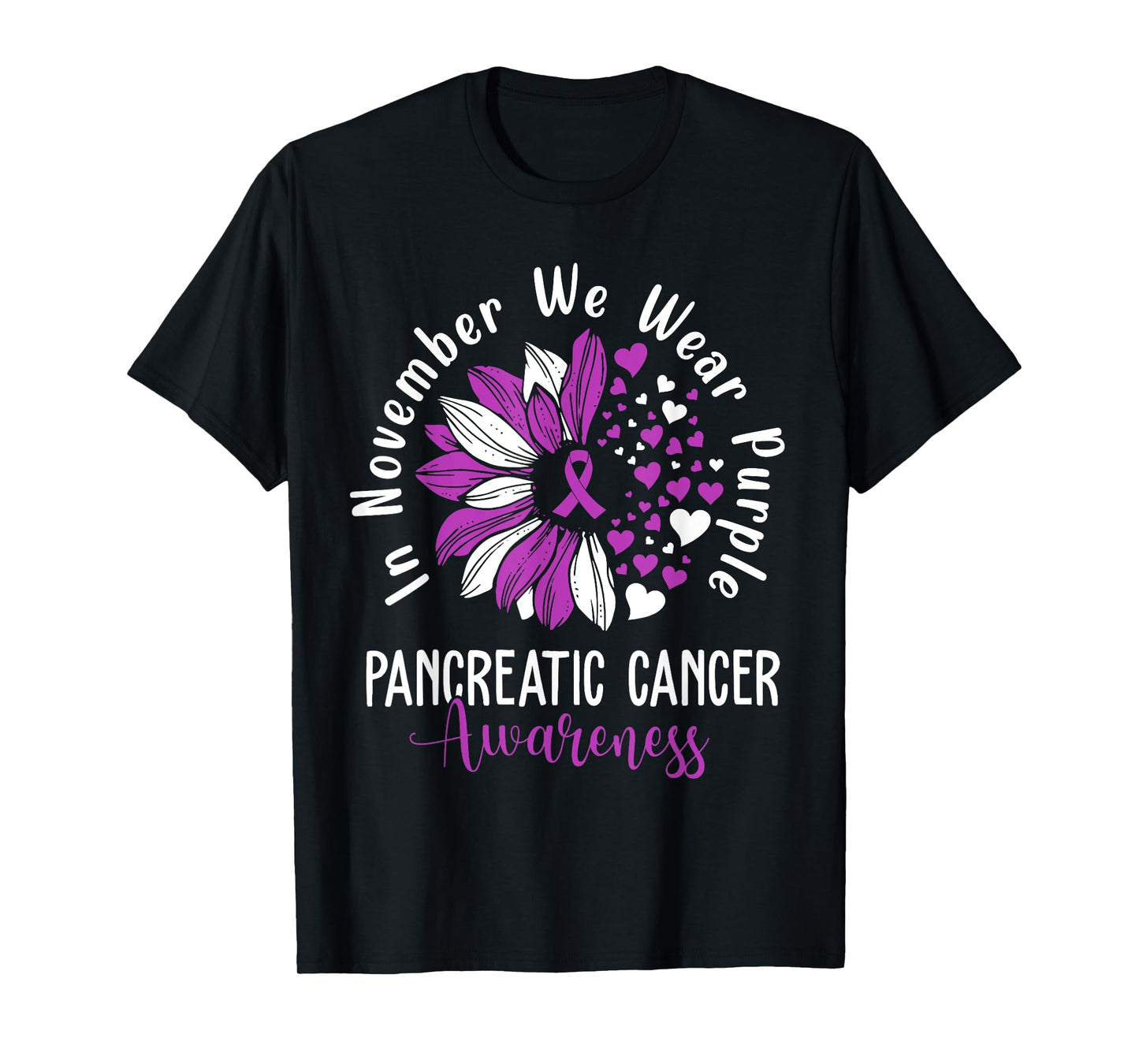 In November We Wear Purple Pancreatic Cancer Awareness T-Shirt