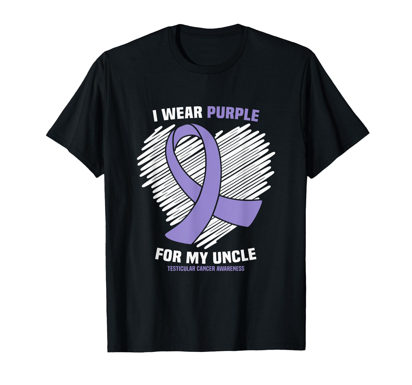I Wear Purple For My Uncle Testicular Cancer Awareness T-Shirt