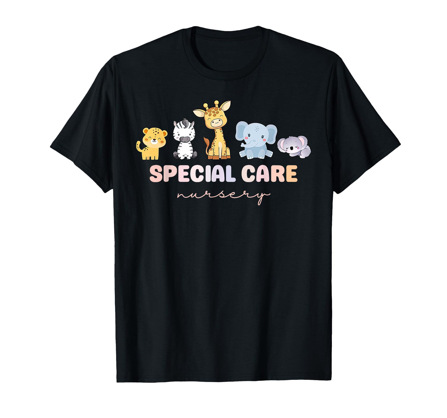 Cute Animal Special Care Nursery Surgical Care Nurse NICU T-Shirt