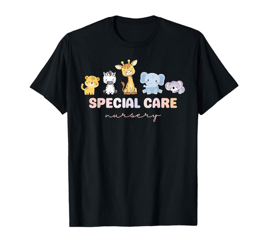 Cute Animal Special Care Nursery Surgical Care Nurse NICU T-Shirt