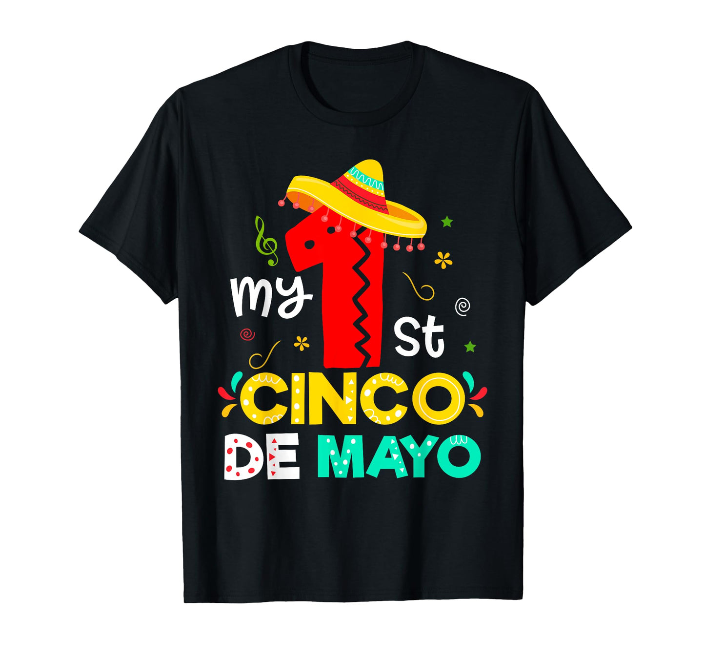 My 1st First Cinco De Mayo Fiesta Baby Boys Girls Toddlers T-Shirt