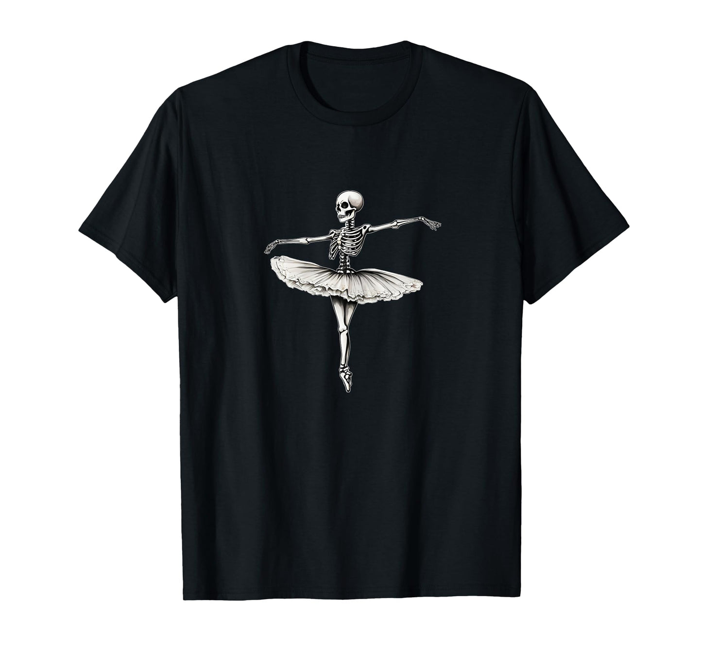 Skeleton Ballerina Halloween Costume Ballet Dance Skeleton T-Shirt