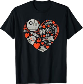 Star Wars Valentine's Day Heart Galaxy T-Shirt