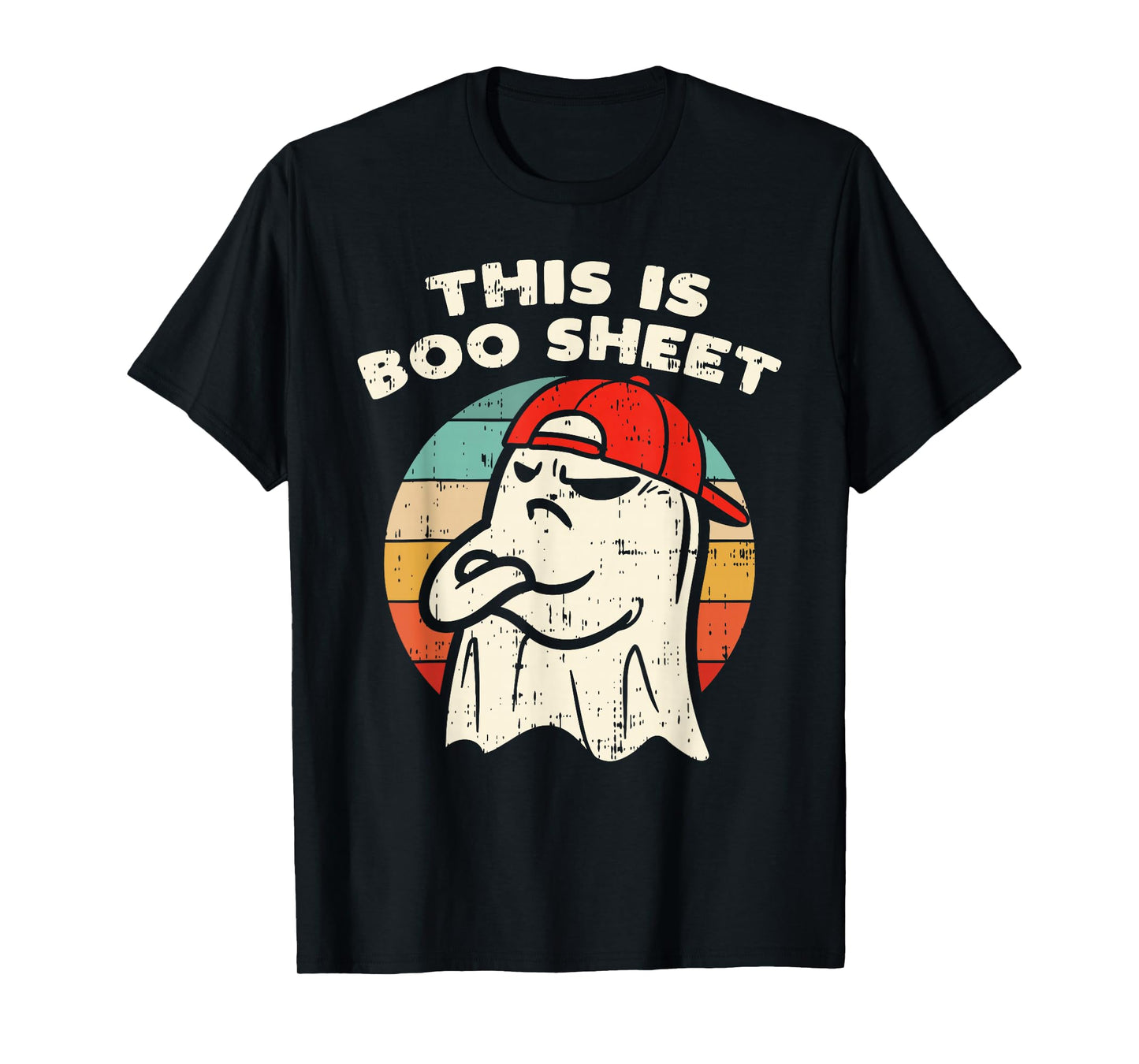 This is Boo Sheet Ghost Retro Halloween Costume Men Women T-Shirt