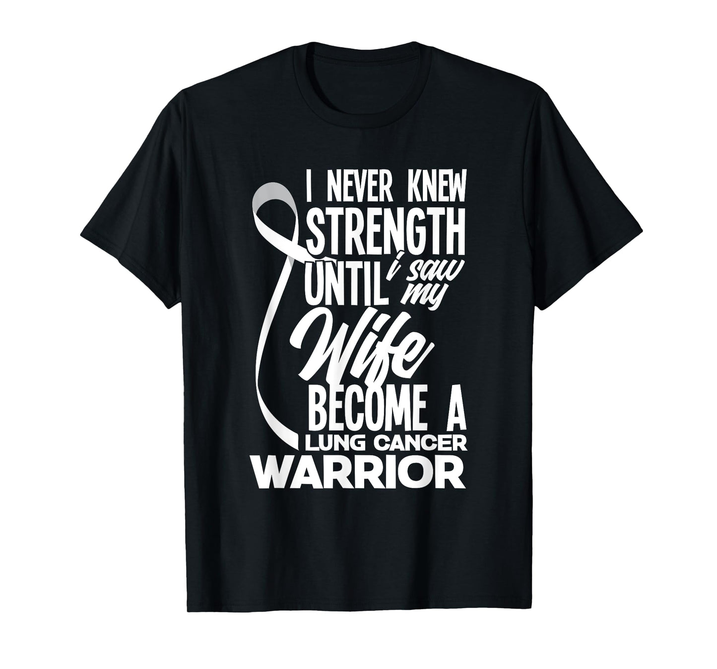 Proud Husband Of A Lung Cancer Warrior Wife Lung Cancer T-Shirt
