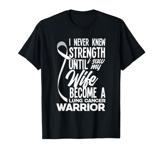 Proud Husband Of A Lung Cancer Warrior Wife Lung Cancer T-Shirt