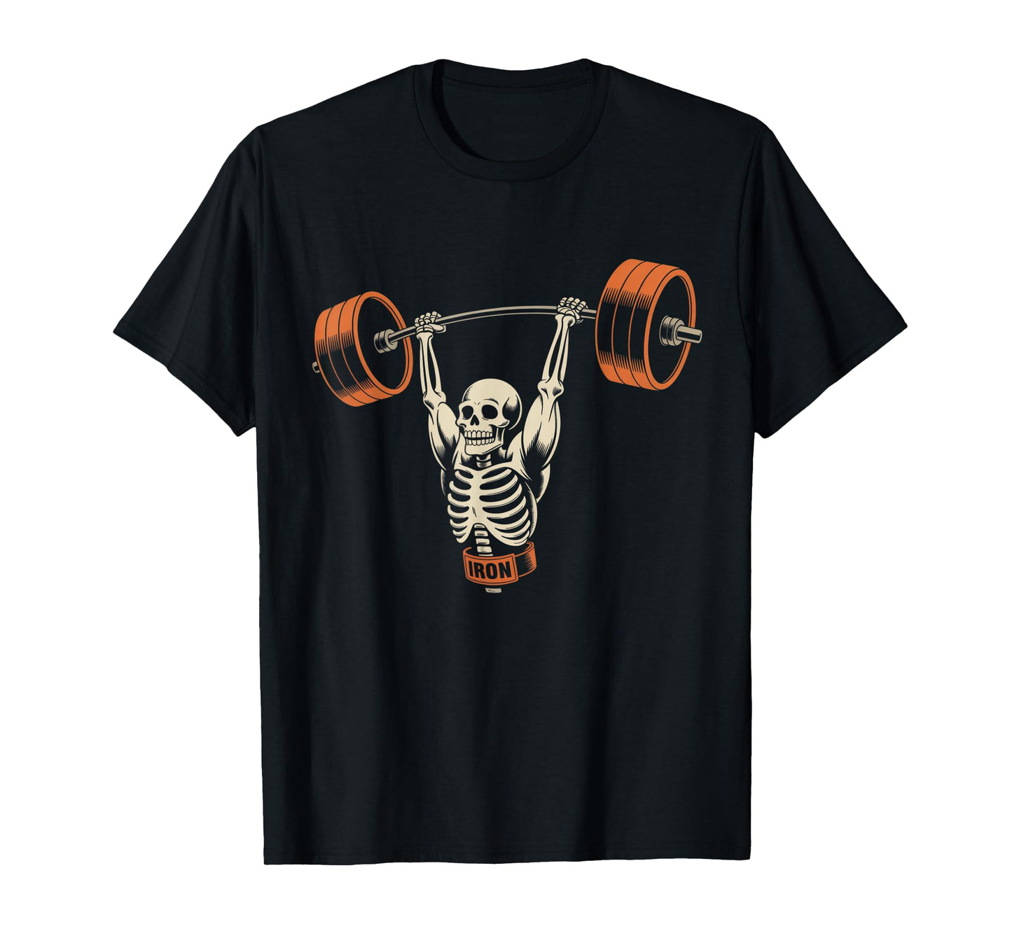 Funny Skeleton Images Skeleton Lifting Weights Too Love Gym T-Shirt