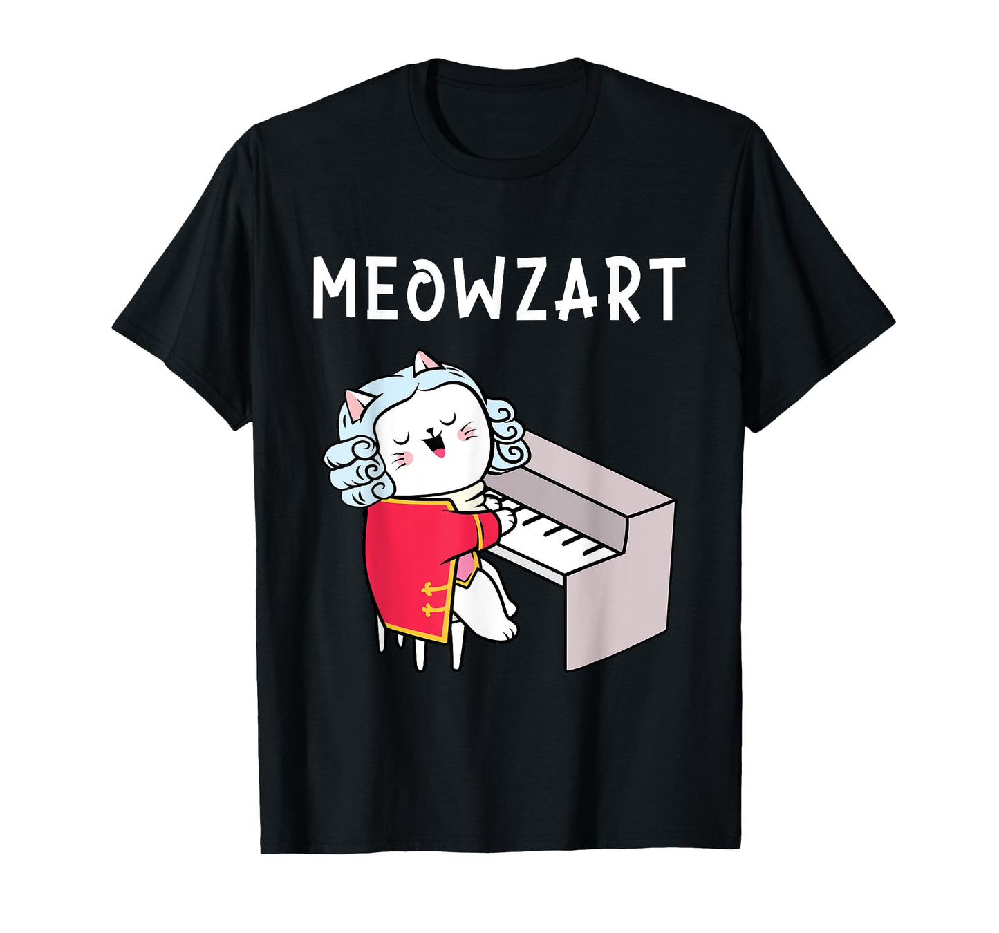 Meowzart - Piano Player Pianist Classical Music Lover T-Shirt