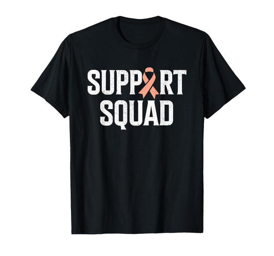 Support Squad Support Uterine Cancer Awareness T-Shirt
