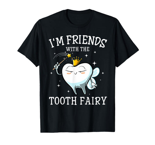 Cool Tooth Fairy Art Men Women Oral Dentist Dental Assistant T-Shirt