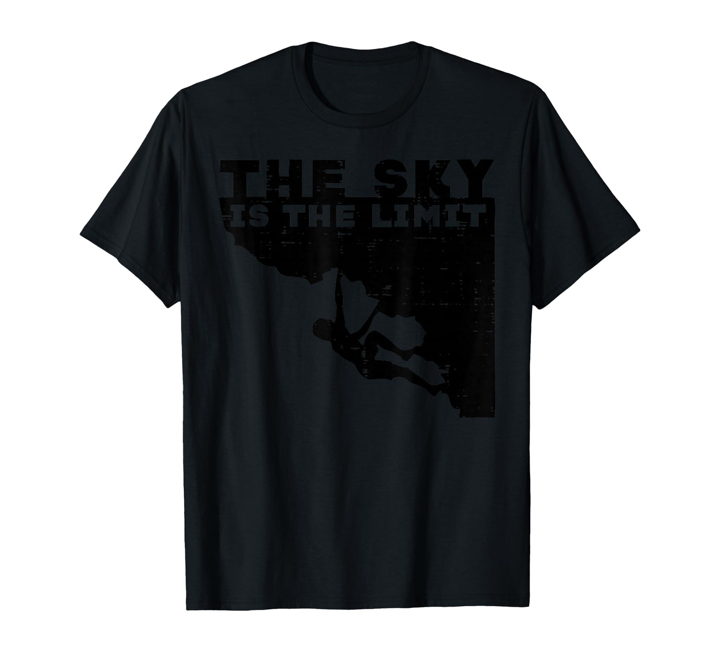 Climbing Sky Is Limit Rock Mountain Climber Men Women Kids T-Shirt