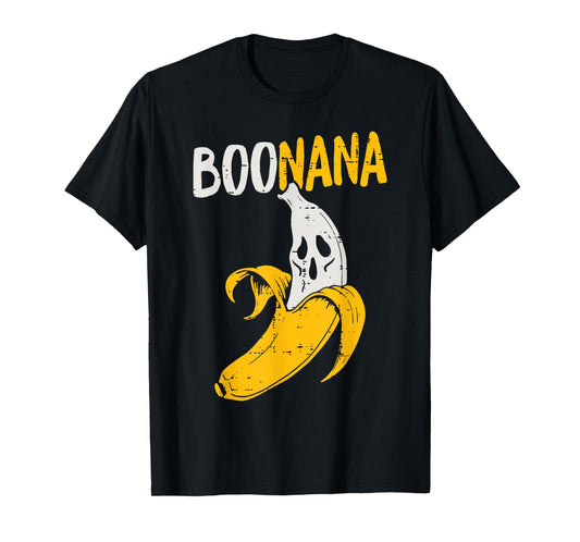 Cute Ghost Banana Halloween Costume Funny Kids Women Boonana T-Shirt