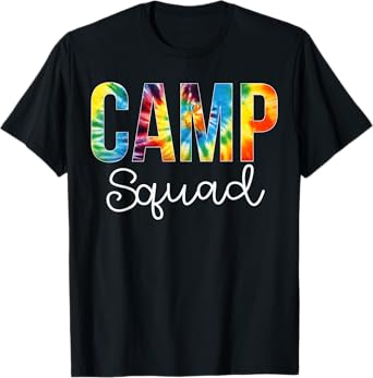 Camp Squad Tie Dye Appreciation Day Hello Back To School T-Shirt