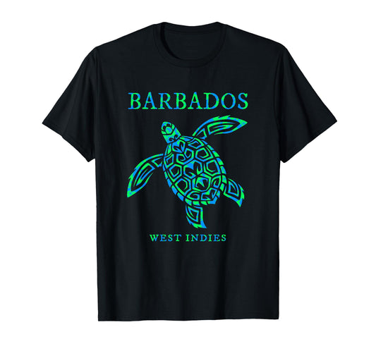 Barbados Sea Turtle Boys Girls Womens Mens Vacation Souvenir T-Shirt