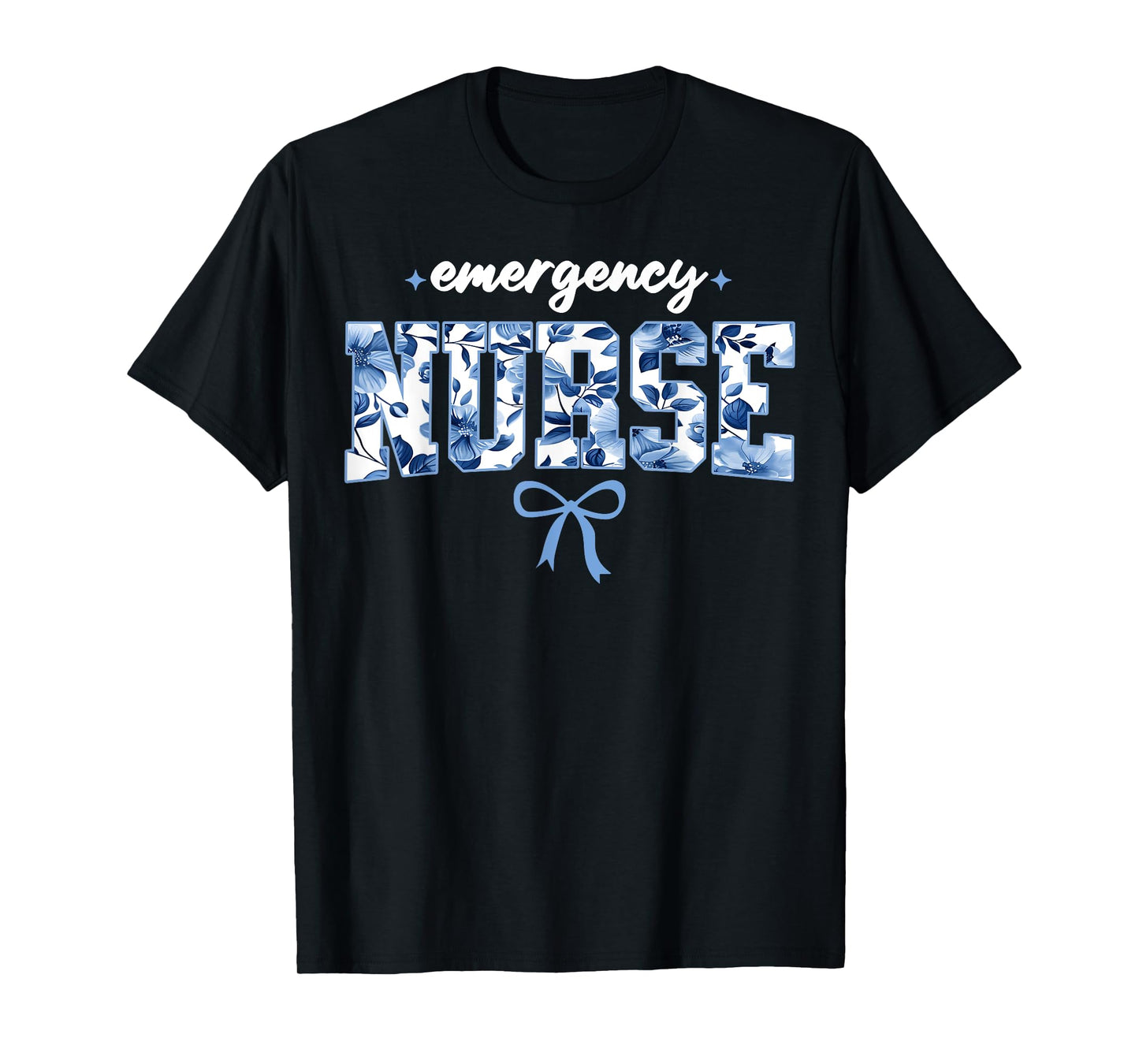 Emergency Department Nurse Er Nurse Room Tech Women Floral T-Shirt