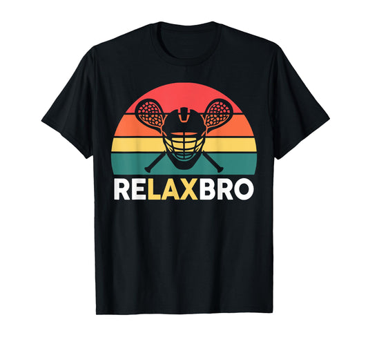 Lacrosse-Shirt Relaxbro Funny Lacrosse Lax Boys Youth Men T-Shirt