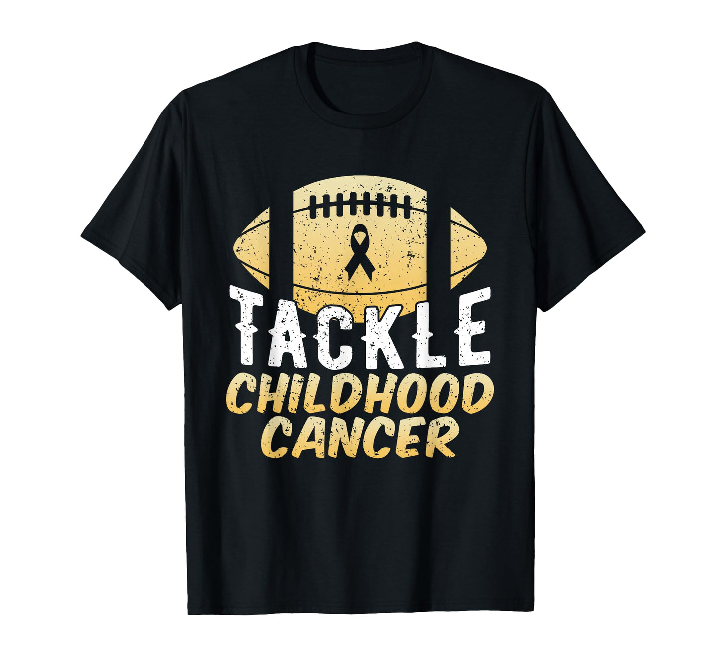 Childhood Cancer Awareness Tackle Childhood Cancer Football T-Shirt