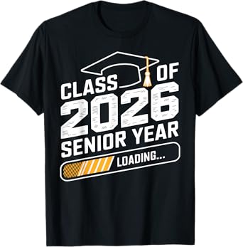 Class of 2026 Senior Year Loading Back To School Countdown T-Shirt