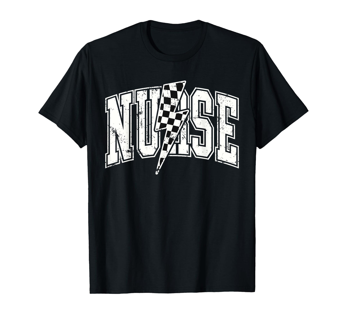 Nurse Checkered RN NICU Nurse Hosting Race Car Pit Crew T-Shirt