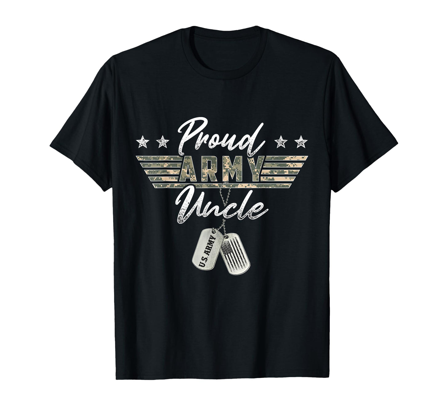 Proud Army Uncle American Veteran Military T-Shirt