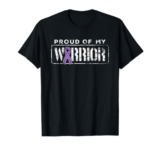 Hodgkins Lymphoma Cancer Support Proud Family Warrior T-Shirt